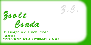 zsolt csada business card